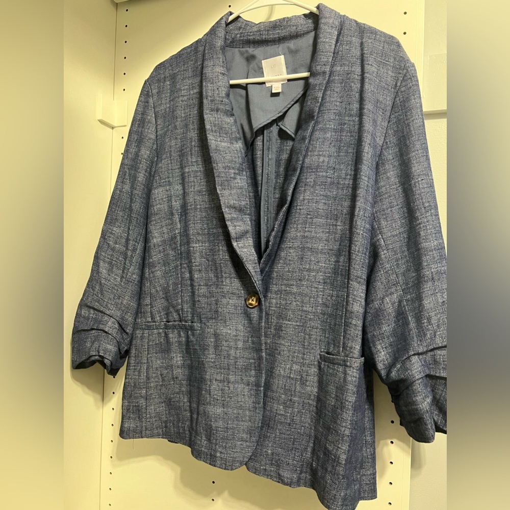 Blue washed LC blazer